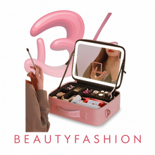 Cargar imagen en el visor de la galería, Pack Ahorro BeautyFashion | Estuche de Maquillaje con Espejo LED + Limpiador Ultrasónico Portátil
