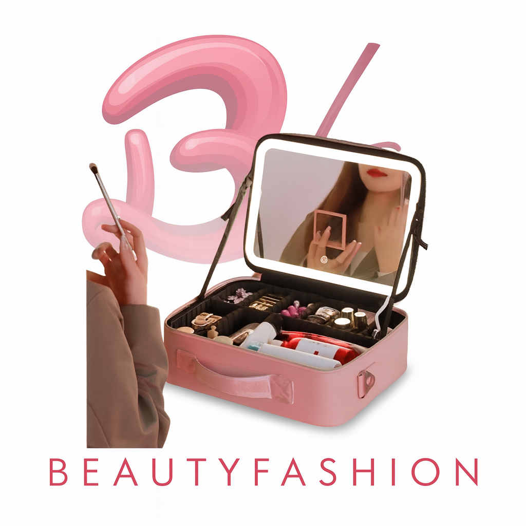 Estuche de Maquillaje Profesional con Espejo LED | Organización y Estilo BeautyFashion