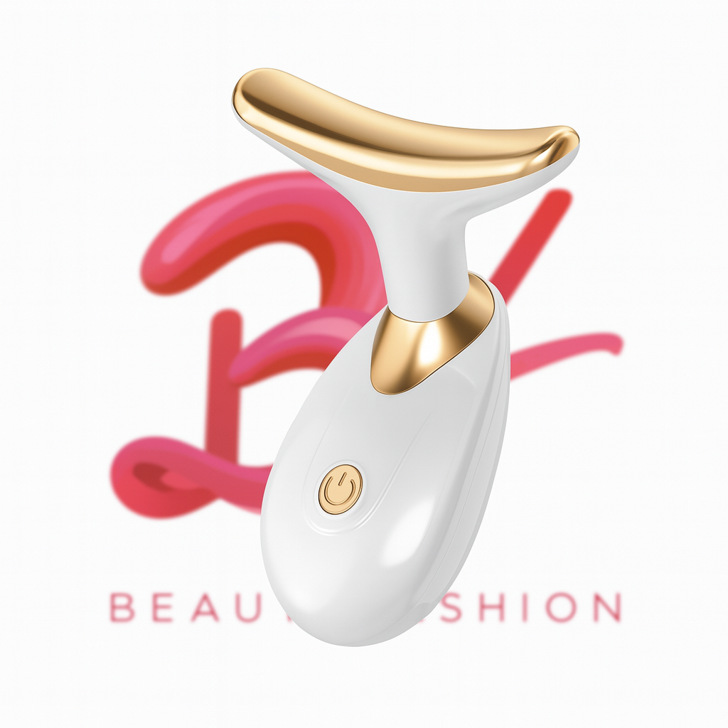 Masajeador de Cuello y Papada con Vibración y Luz LED | Reafirma y Reduce Arrugas